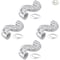 Ipower 12 inch ducting 25 feet long + pair of clams, 4 pack GLDUCT12X25CX4 - alternate 1